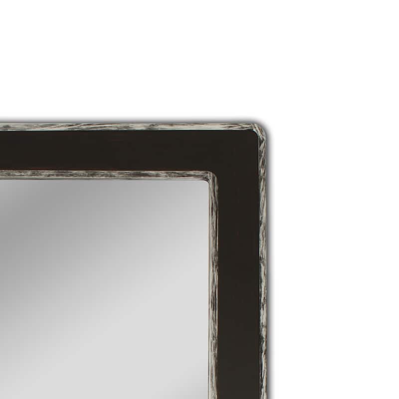 Silver/ Black Wall Mounted Accent Mirror - Silver
