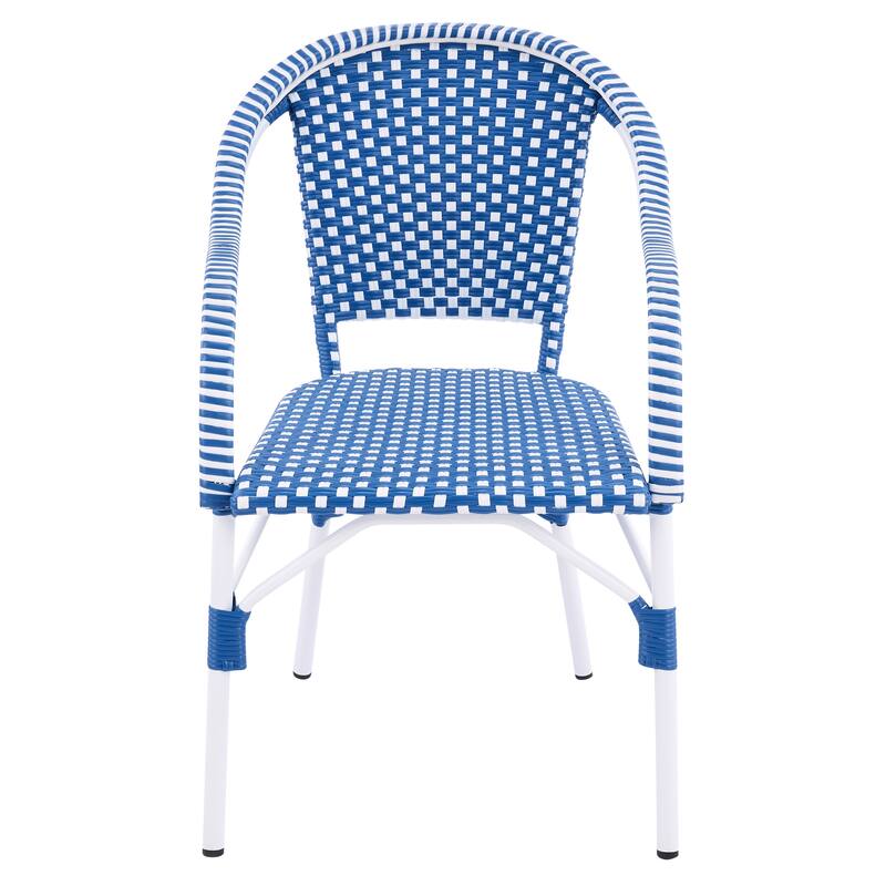 Christopher Knight Home - CaféBreeze Outdoor PE Wicker Dining Armchair with Aluminum Frame