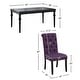 preview thumbnail 15 of 29, Roundhill Furniture Leviton 7-pc Dark-wash Wood Dining Set