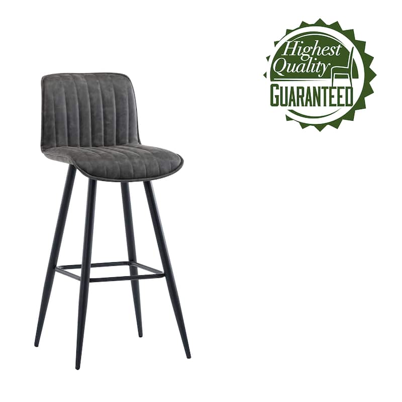 Porthos Home Jada Set Of 2 Counter Height Chairs, PU Leather, Armless