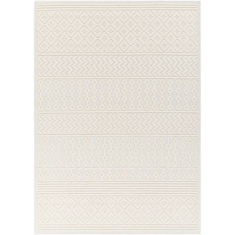 Livabliss Engton Chevron Stripe Machine Washable Area Rug