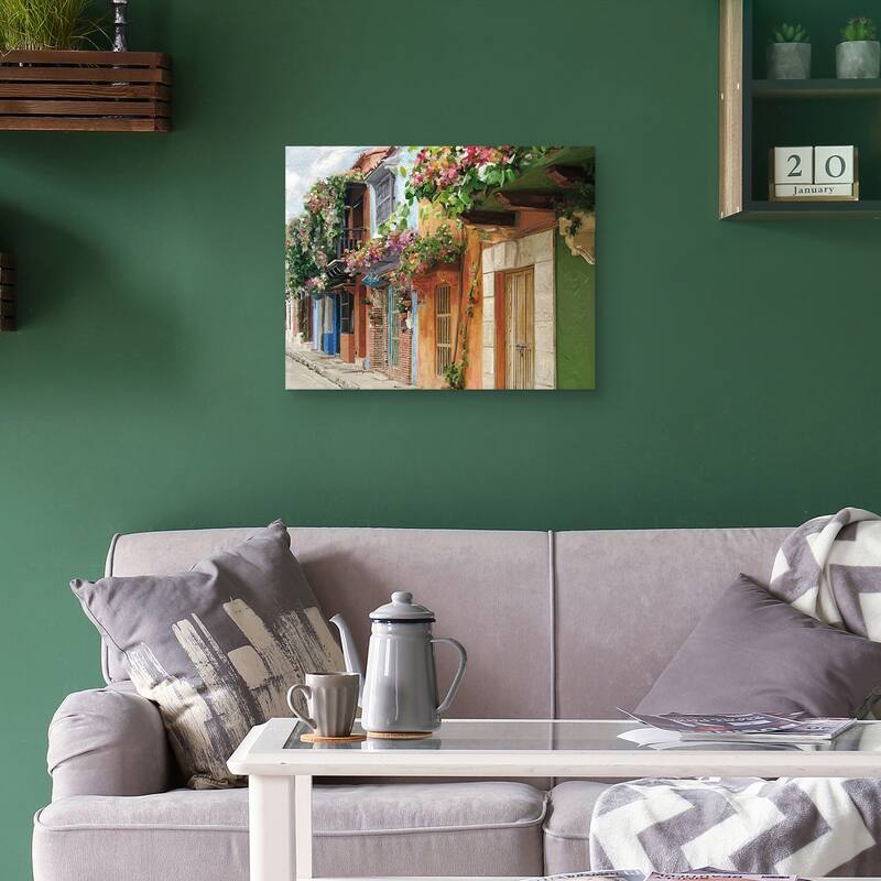 Village Colors by Studio Arts Canvas Art Print