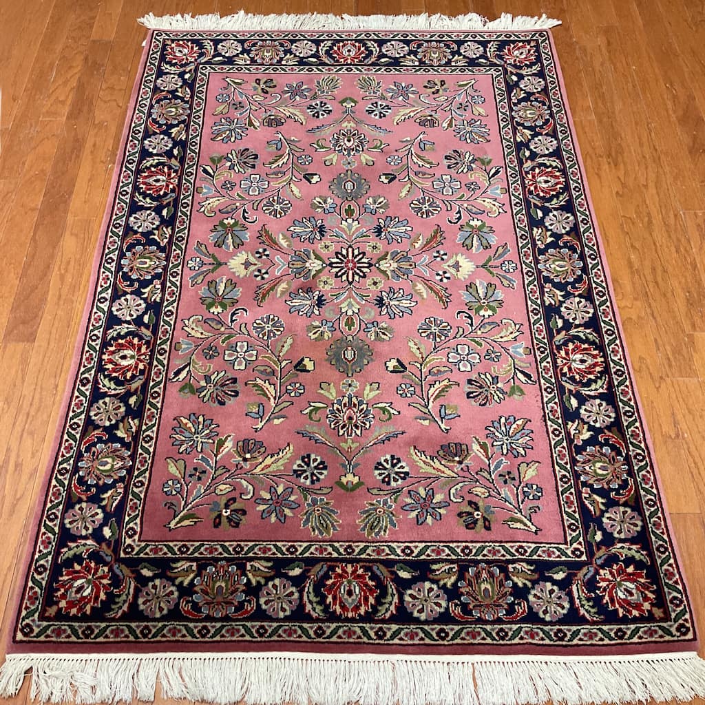 HERAT ORIENTAL Handmade Soumak Wool Rug - 4'2" x 6'1"