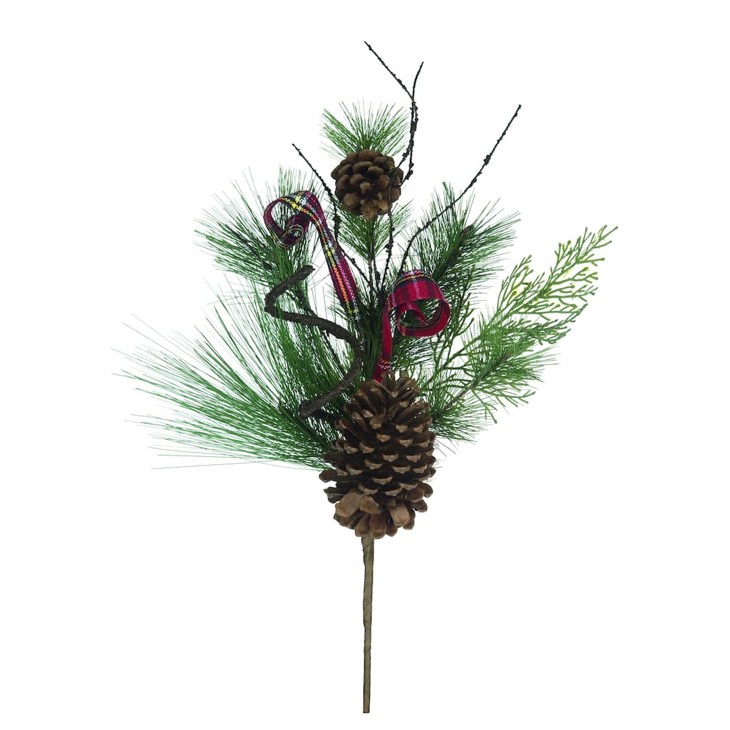 Transpac Artificial 18 in. Multicolor Christmas Holiday Spray