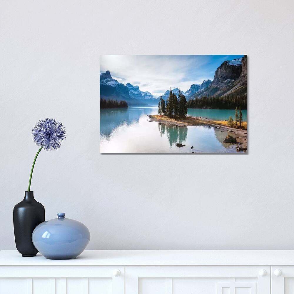iCanvas "Iconic Spirit Island On Maligne Lake" by Matteo Colombo Canvas Print
