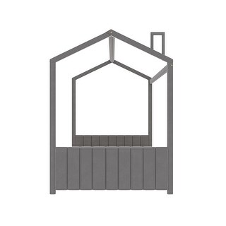 Full Velvet House Bed with Roof, Playhouse Design, 400lb Capacity