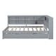 preview thumbnail 20 of 54, Multi-Shelf Daybed Bookcase Bed Frame with Trundle Bed