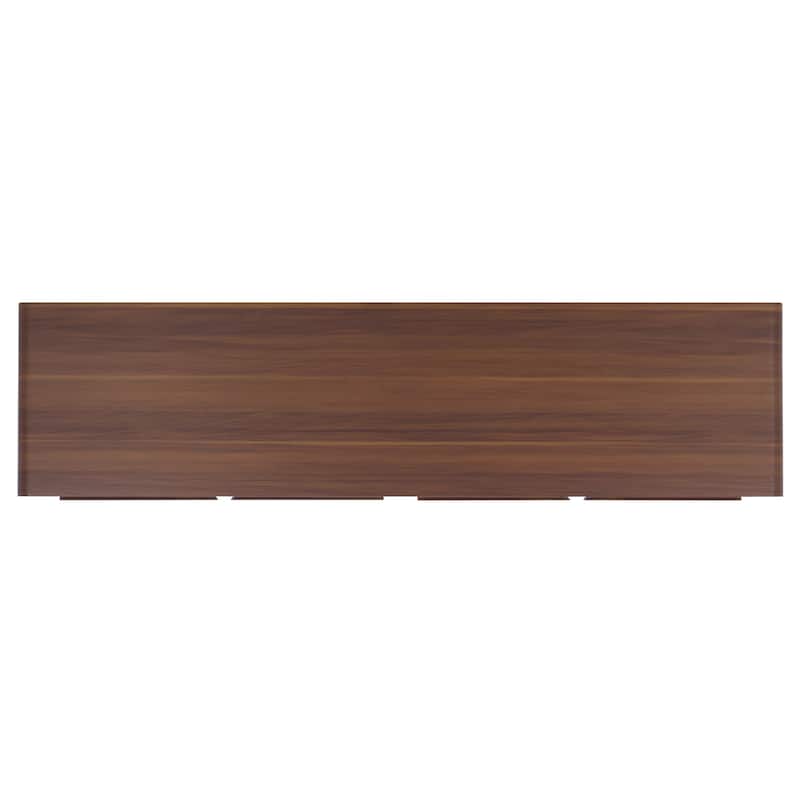 SAFAVIEH Arsenio 2-Drawer 2-Shelf Entertainment Media Stand for TVs up to 65" - 61"W x 16"D x 24"H