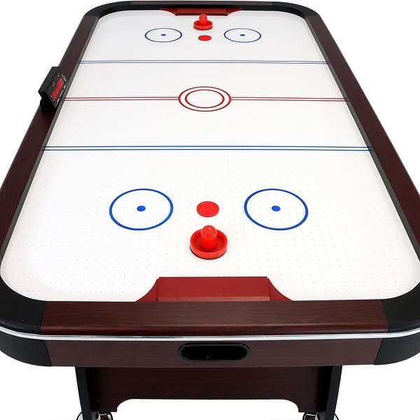 Shop Sunnydaze 7 Foot Electric Air Hockey Game Table With Scorer