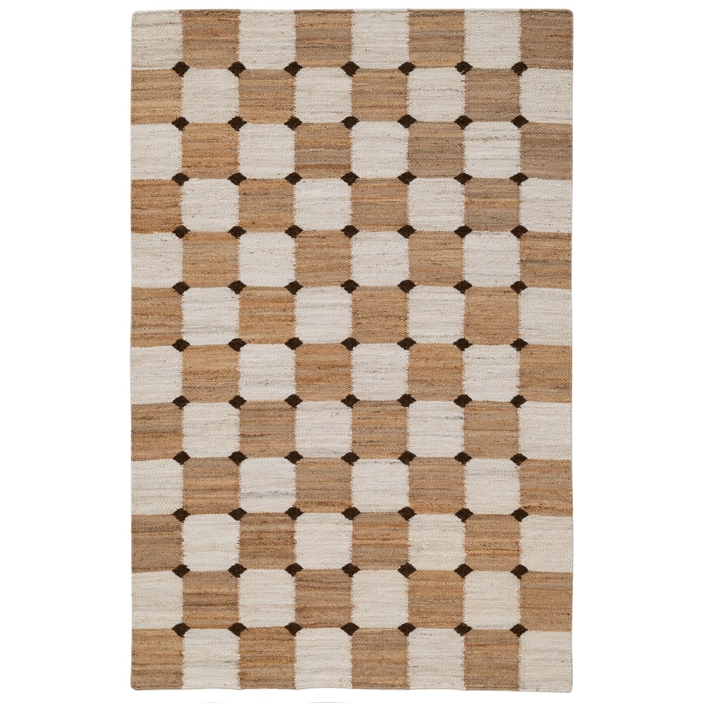 Terra by Obeetee Sona Bordo Natural-Ivory Rug