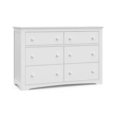 Graco Hadley 6 Drawer Dresser - Easy New Assembly Process, Universal Design, Euro-Glide Drawers with Safety Stops