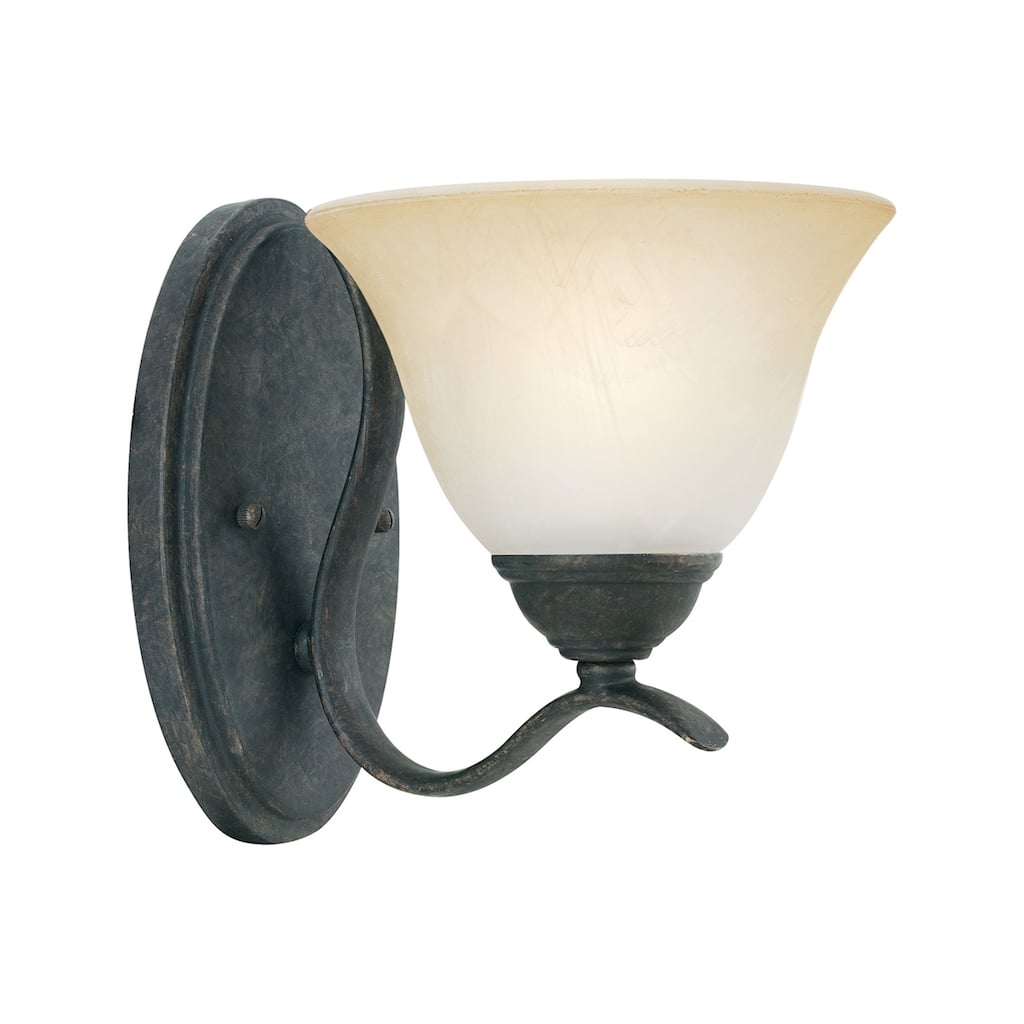 Elk Home Prestige Sable Bronze With Cognac Glass Vanity Light
