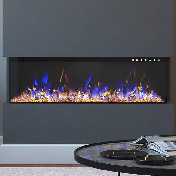 Shop Regal Flame 36 Spectrum Modern Linear Electric 3 Sided Wall