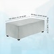 preview thumbnail 22 of 55, Stretch Foot Stool Cover Rectangular Square Foot Stool Slipcover Light Gray - 51.18"-62.99"