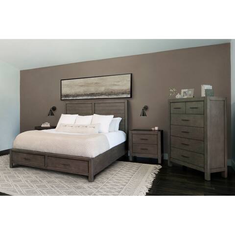 Abbyson Sonia 4 Piece Solid Wood Bedroom Set