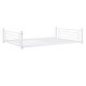 preview thumbnail 9 of 7, White Industrial Charm Full Metal Triple Bed with Built-in Ladder