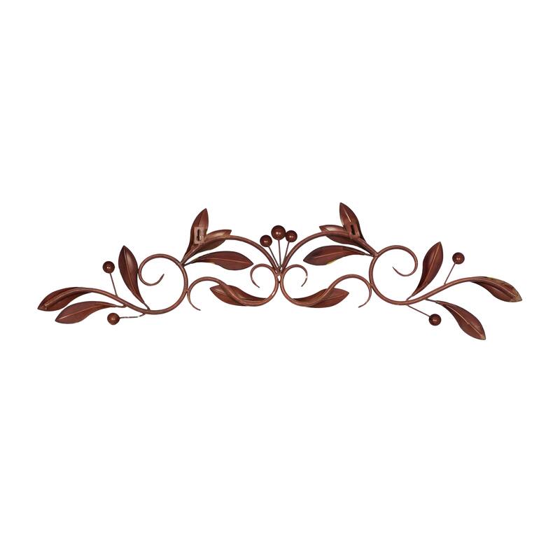 Green Metal Leaf Home Wall Decor