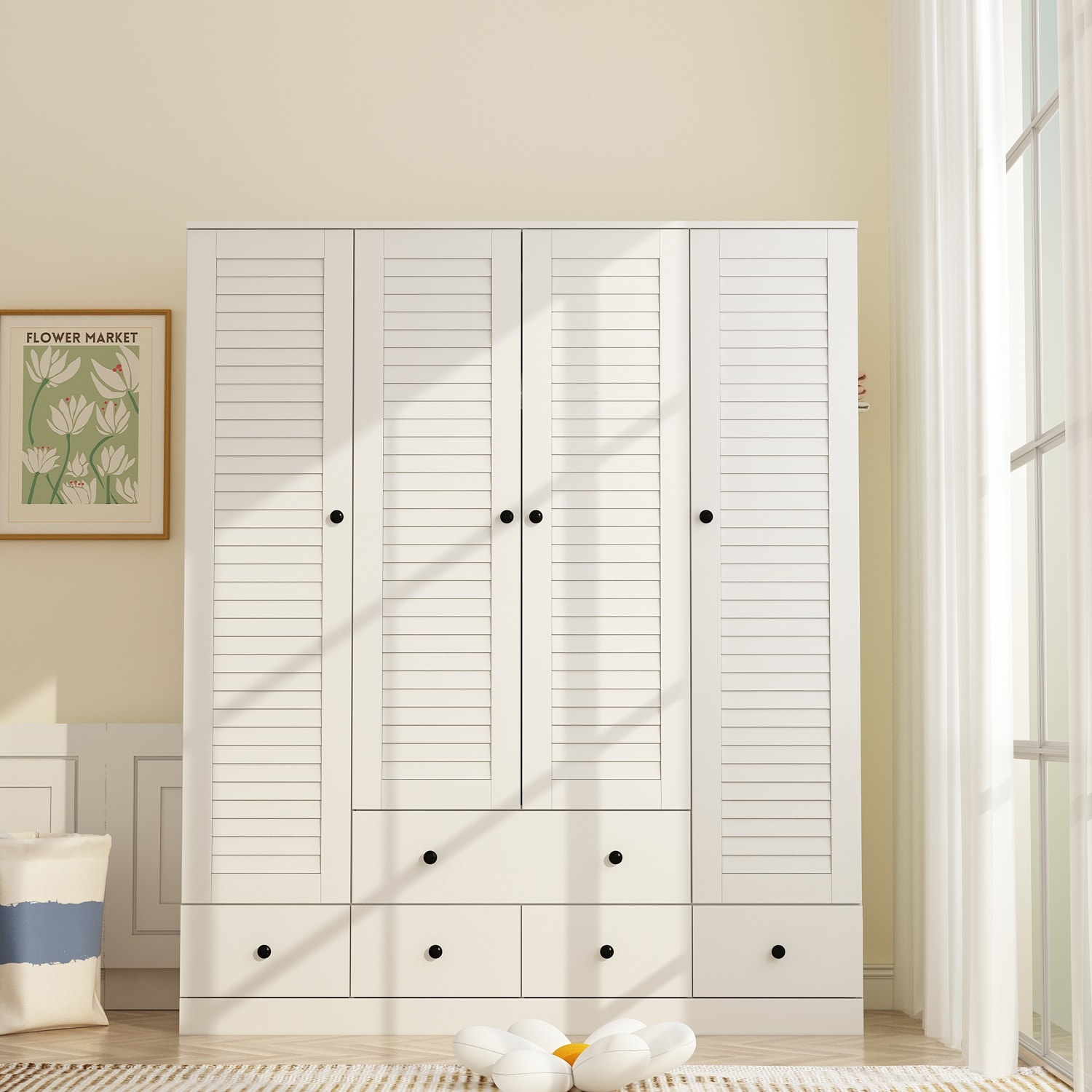 Bedroom Armoire Closet Armoire Wardrobe Closet Clothing Rod Drawer