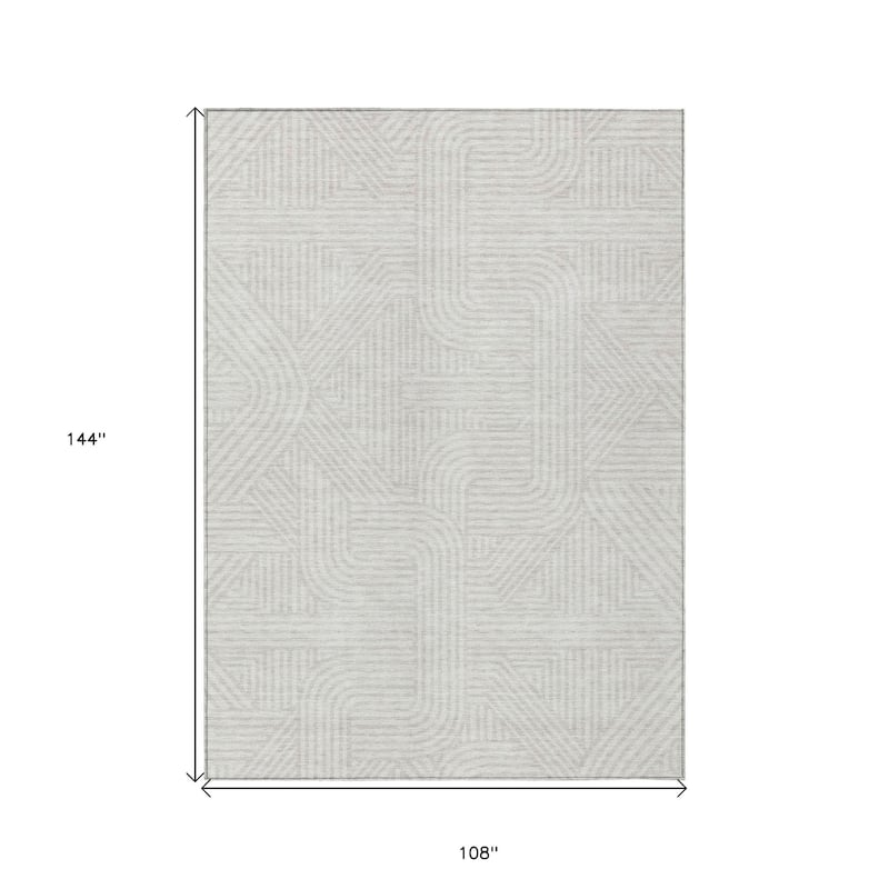 HomeRoots Abstract Transitional Rectangle Outdoor Rug