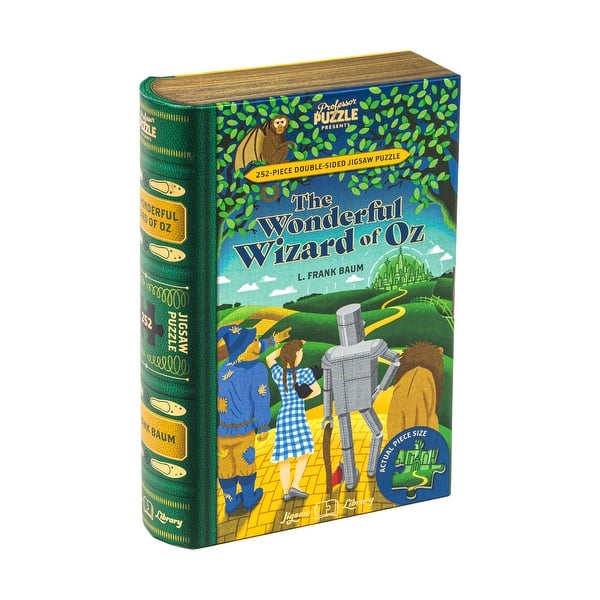 slide 2 of 6, L. Frank Baum's The Wonderful Wizard of Oz Double-Sided Jigsaw Puzzle - 252 Pcs - N/A