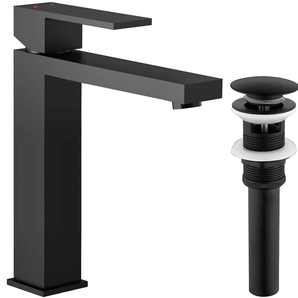 Single Handle Bathroom Sink Faucet with Sink Drain