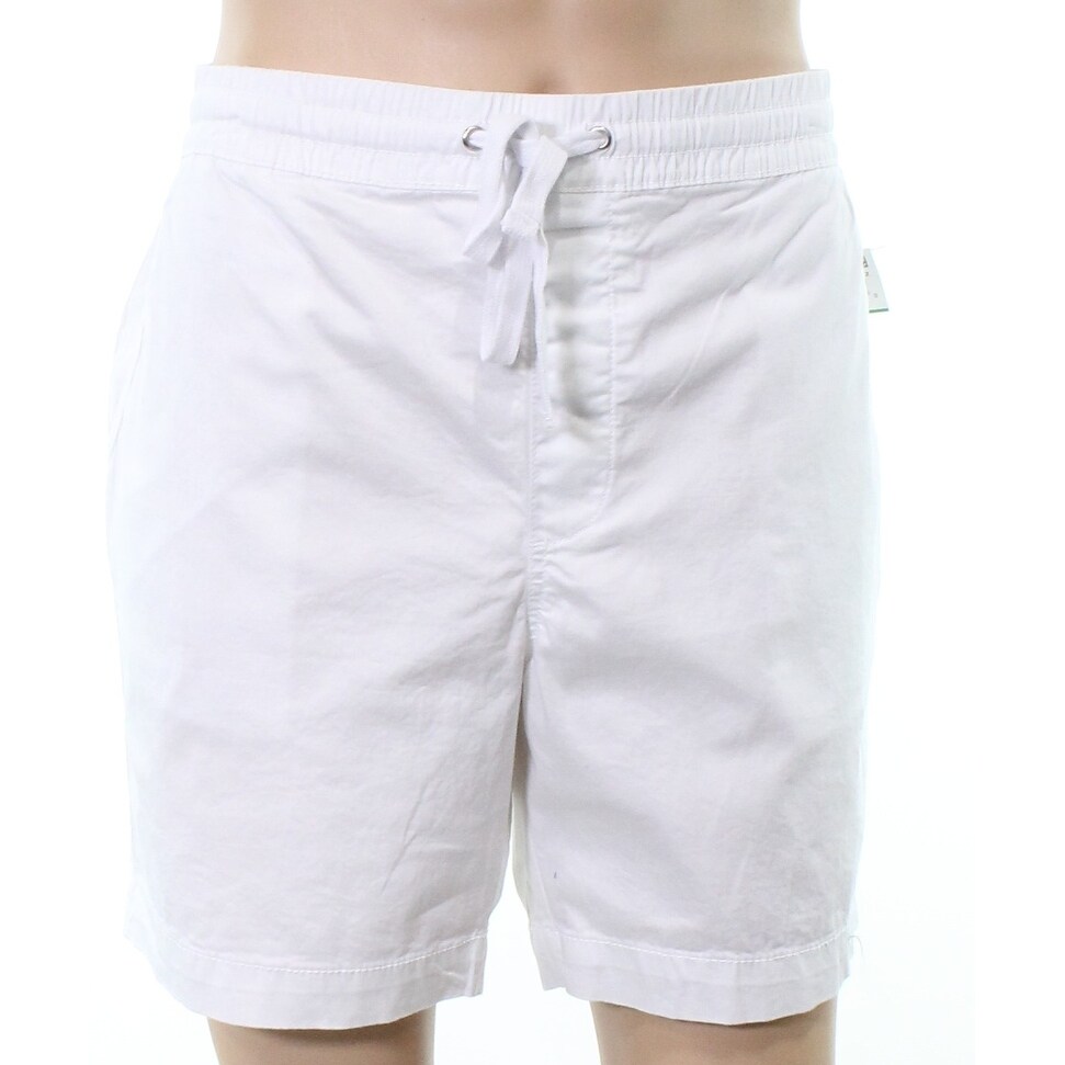 mens elastic waist drawstring shorts