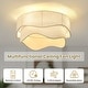 preview thumbnail 19 of 26, 20'' Boho Caged Ceiling Fan With Fabric Shades, Light Kit And Remote Control