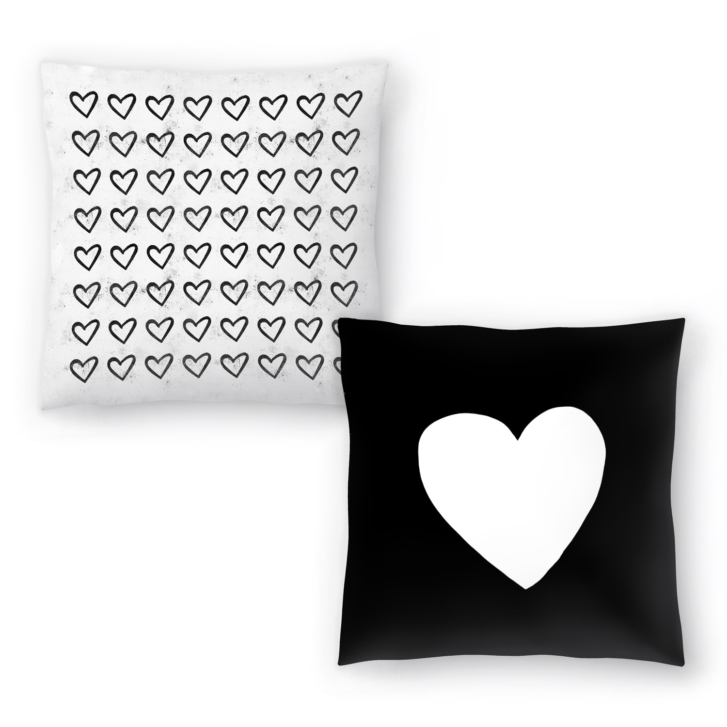 Big Heart and Big Heart Ink Splatter - Set of 2 Decorative Pillows - On  Sale - Bed Bath & Beyond - 31033901
