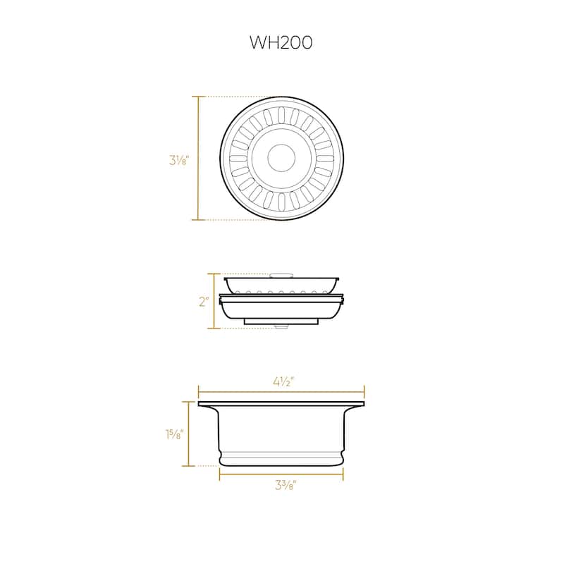 3 1/2" Disposer Trim