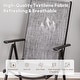 preview thumbnail 22 of 46, Outdoor 5/7-Piece Patio Dining Set, 7-positon Reclining Folding Sling Chair & E-Coating Metal Steel Table