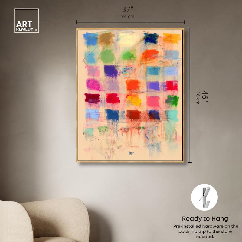 Color Blocks Canvas by Art Remedy