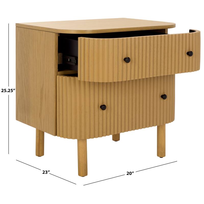 SAFAVIEH Home Himanshu 2-Drawer Nightstand.