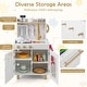 preview thumbnail 6 of 8, Gymax Kids Kitchen Set Pretend Play Kitchen w/ Stoves & Faucet & Sink
