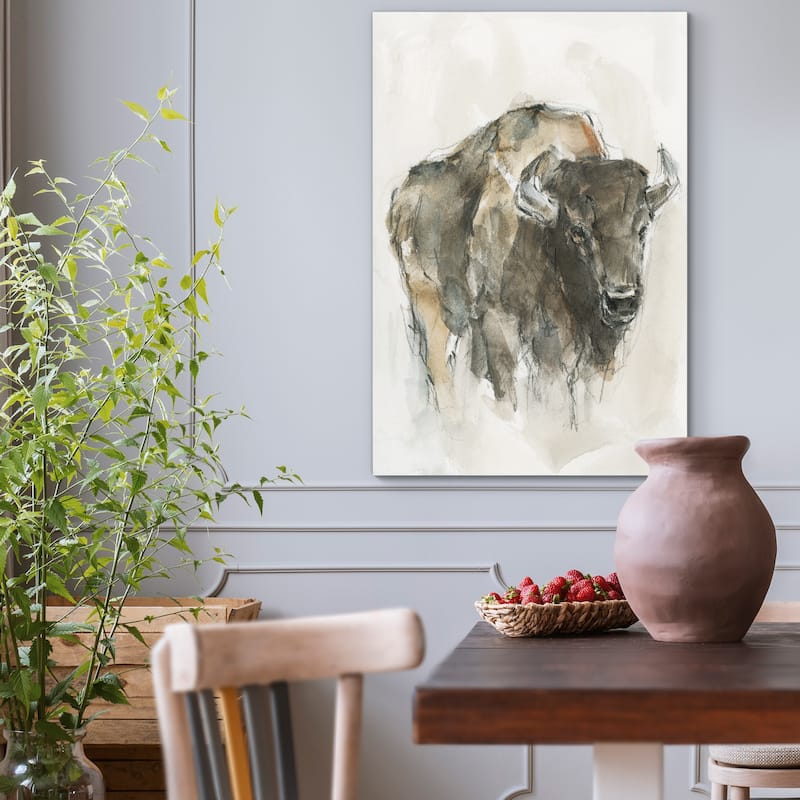 American Buffalo I -Premium Gallery Wrapped Canvas