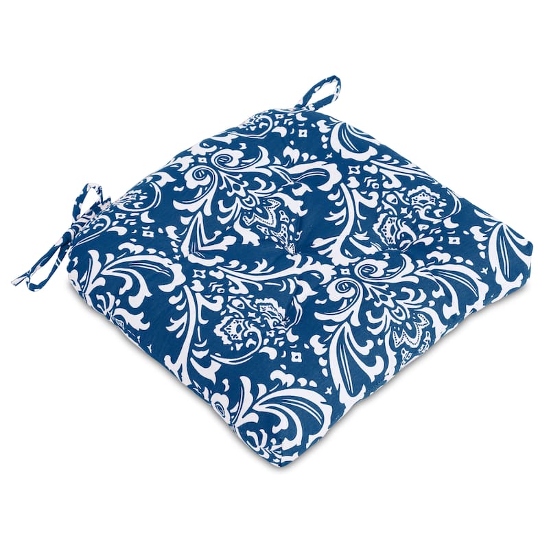 Handmade Cotton Chair Seat Pads Cushions with Ties - 16''x16'' for Dining | Home | Office Chairs