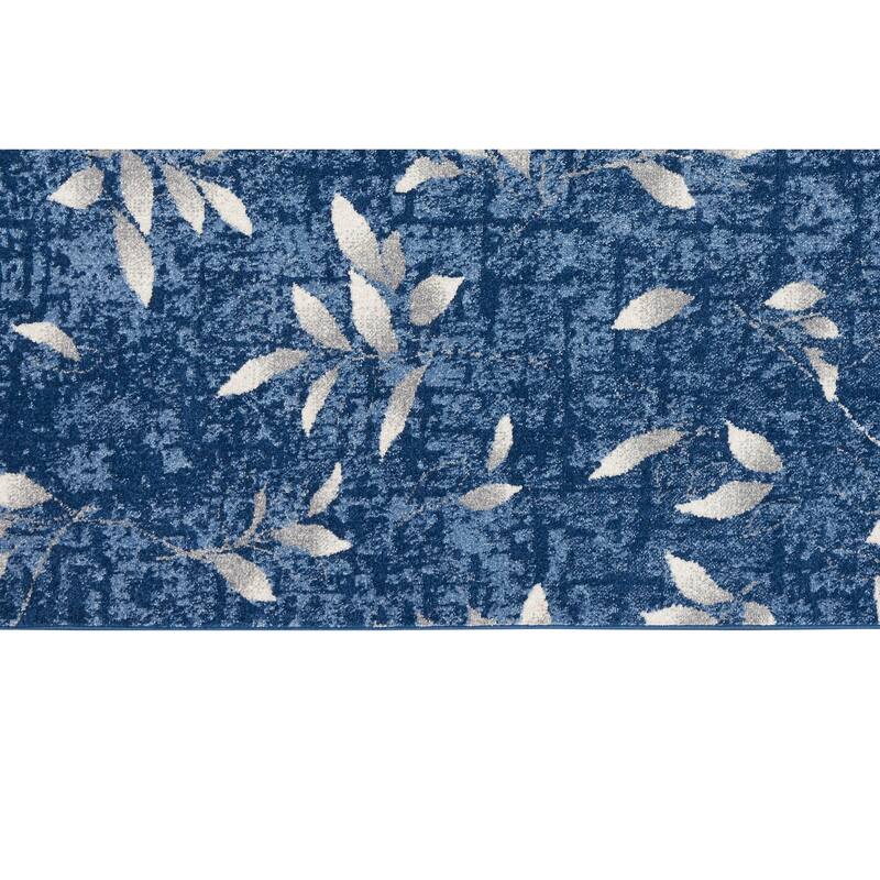 Calvin Klein River Flow Contemporary Botanical Area Rug