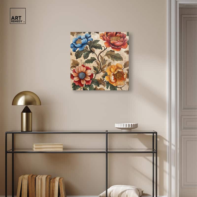 Golden Gardenia III Canvas by Art Remedy, Gallery Wrapped