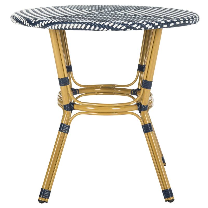 SAFAVIEH Outdoor Reanna Rattan Bistro Table (Fully Assembled) - 32Wx32Dx30H