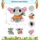 preview thumbnail 2 of 4, DolliBu Happy Easter Sparkling Eyes Elephant with Carrot Plush Toy - 6 inches