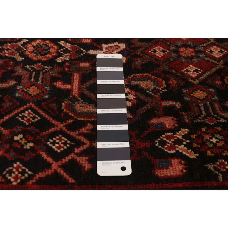 ECARPETGALLERY Hand-knotted Andelz Black Wool Rug - 3'5 x 11'5