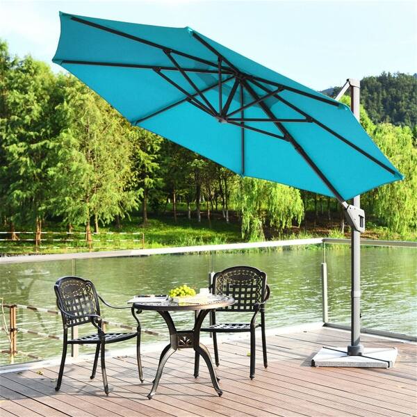 7.5 patio table umbrella Sonkuki 7.5 ft. Patio Market Crank and Tilt Umbrellas, Table Umbrellas,UV-Resistant Canopy in Lemon Green