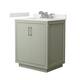 Option Light Green / White Quartz Top / Brushed Nickel