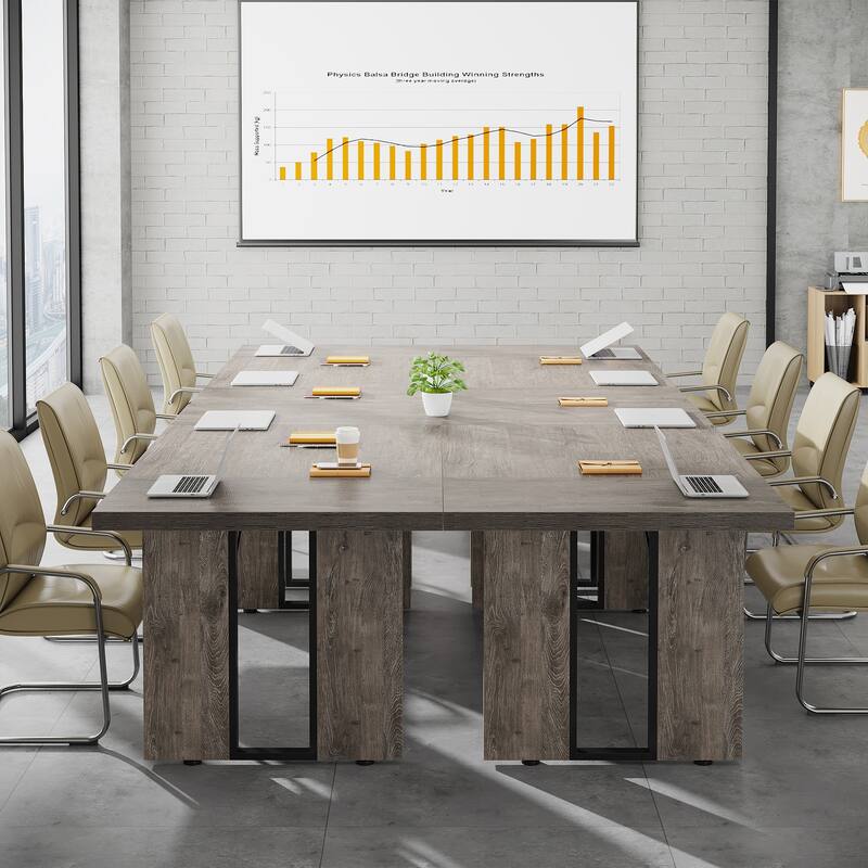 70.9" L x 31.5" W Rectangular Wood Conference Table for 6 to 8