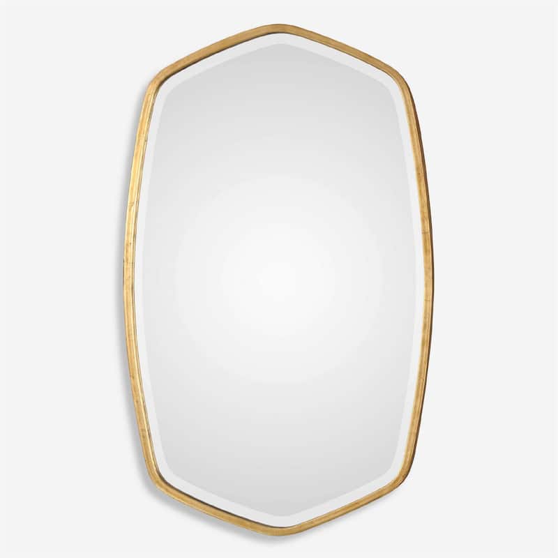 36.25" Uttermost Duronia Antiqued Gold Wall Mirror