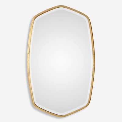 36.25" Uttermost Duronia Antiqued Gold Wall Mirror