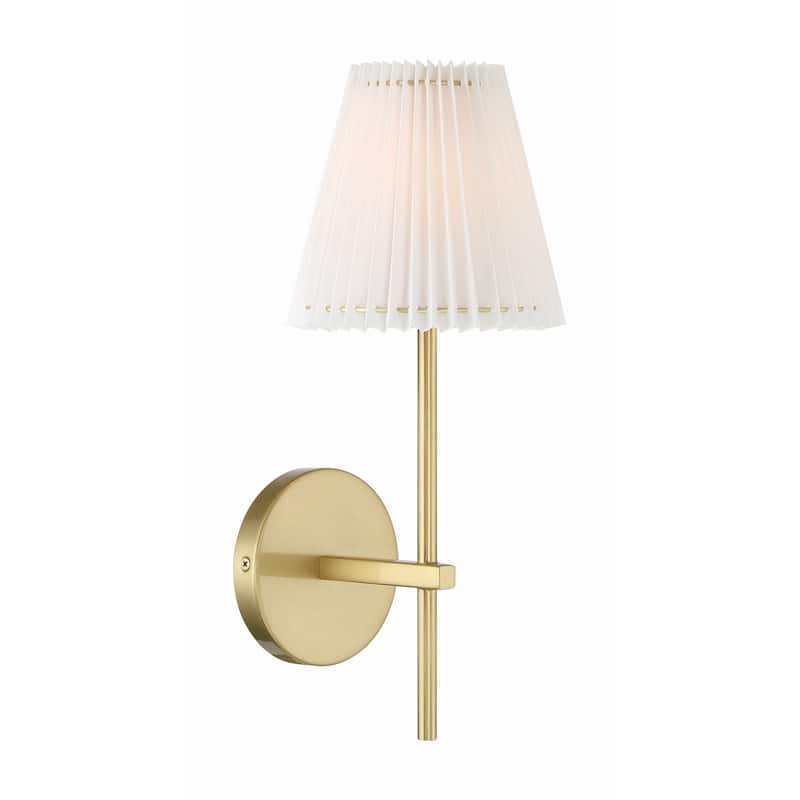 Gamma 1 Light Aged Brass Wall Mount - 6.5"W x 15"H x 7.25"D - 6.5"W x 15"H x 7.25"D
