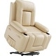 preview thumbnail 21 of 38, Power lift recliner chair with massage, cup holders, and side pocket.