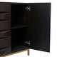 preview thumbnail 6 of 39, Contemporary Dark Brown Geometric Designed Wood Cabinet and Dresser Collection