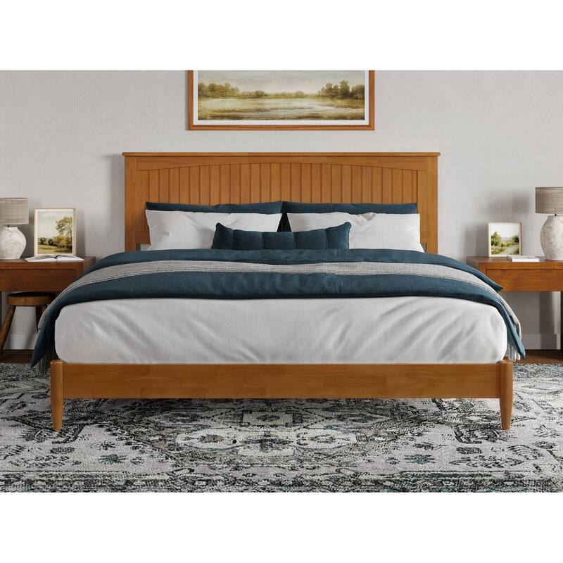 Naples Solid Wood Low Profile Platform Bed