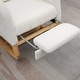 preview thumbnail 19 of 59, High back Upholstered Accent Rocking Chair Nursery Chair With Retractable Footrest
